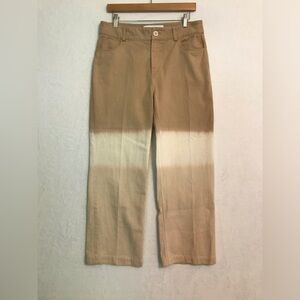 Studio Fantastique cream tan ombre jeans large
